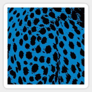 Cheetah Blue Sticker